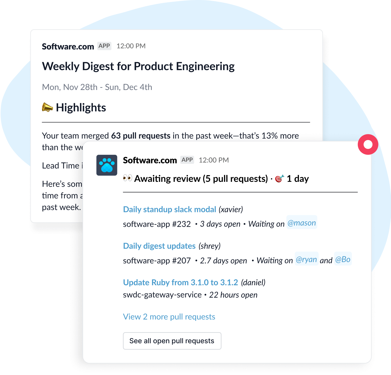 Slack daily digest